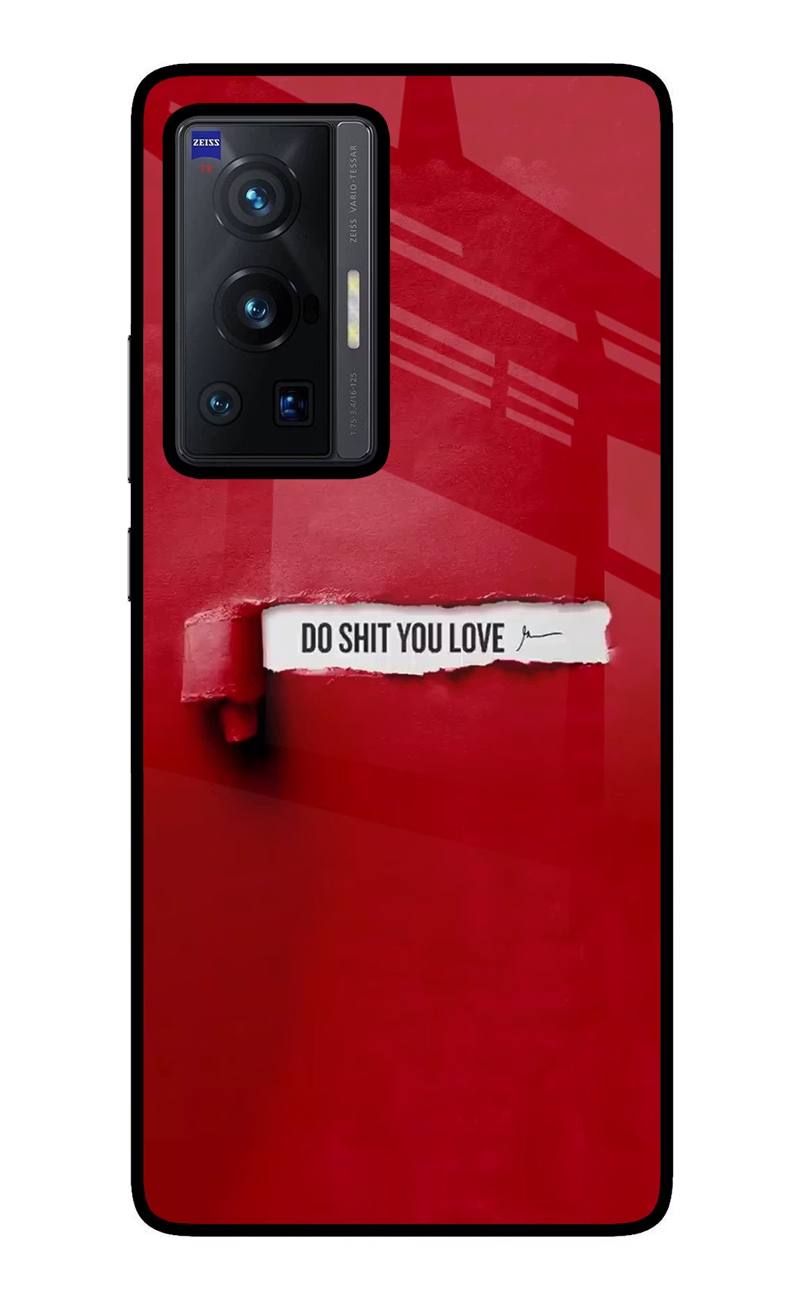 Do Shit You Love Vivo X70 Pro Glass Case Back Cover by Casekaro