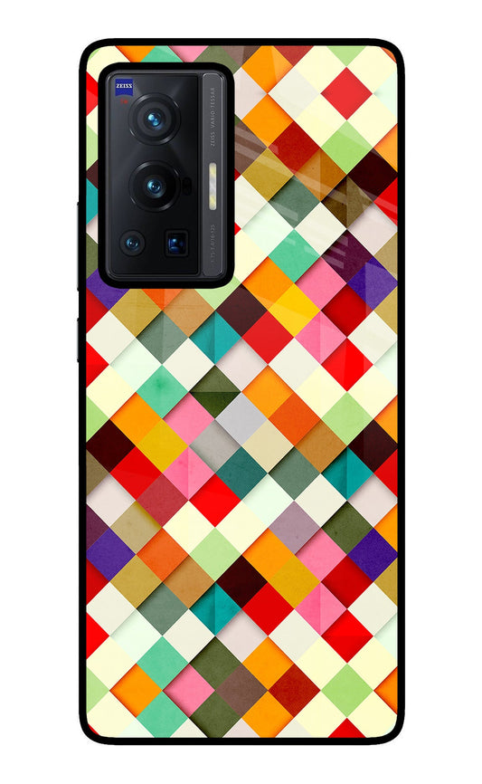 Geometric Abstract Colorful Vivo X70 Pro Glass Case