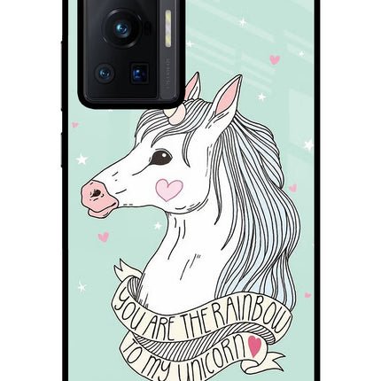 Unicorn Wallpaper Vivo X70 Pro Glass Case Back Cover by Casekaro