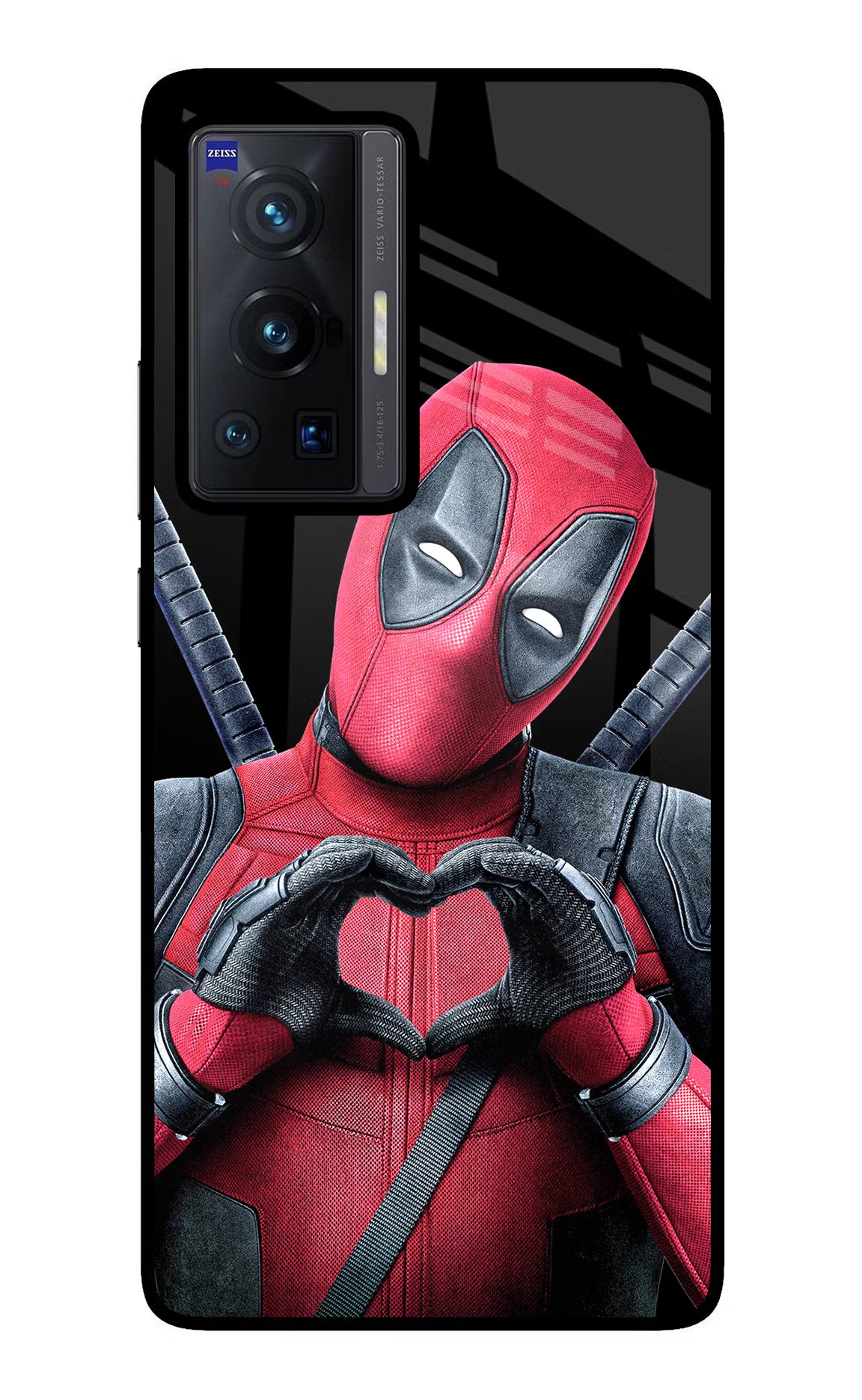 Deadpool Vivo X70 Pro Glass Case Back Cover by Casekaro