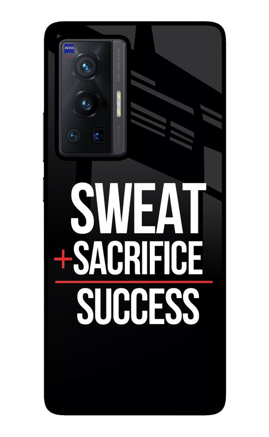 Sweat Sacrifice Success Vivo X70 Pro Glass Case