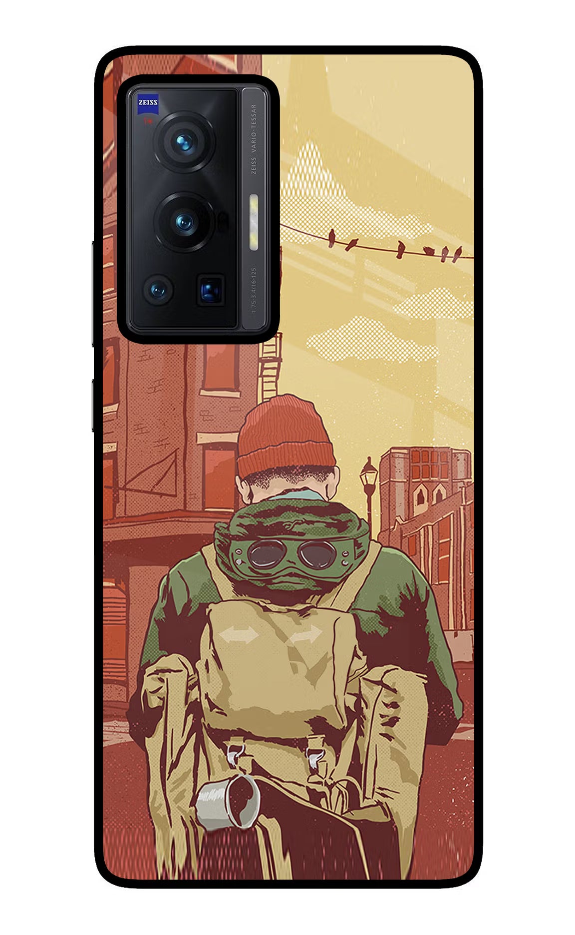 Adventurous Vivo X70 Pro Glass Case Back Cover by Casekaro