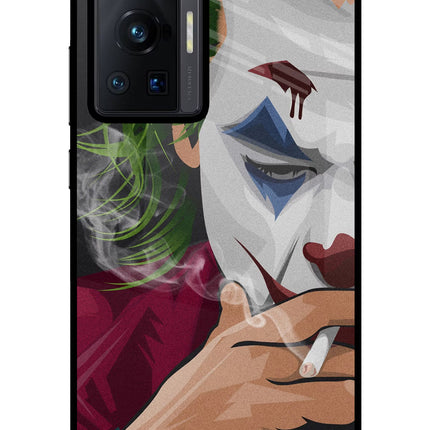 Joker Smoking Vivo X70 Pro Glass Case Back Cover by Casekaro