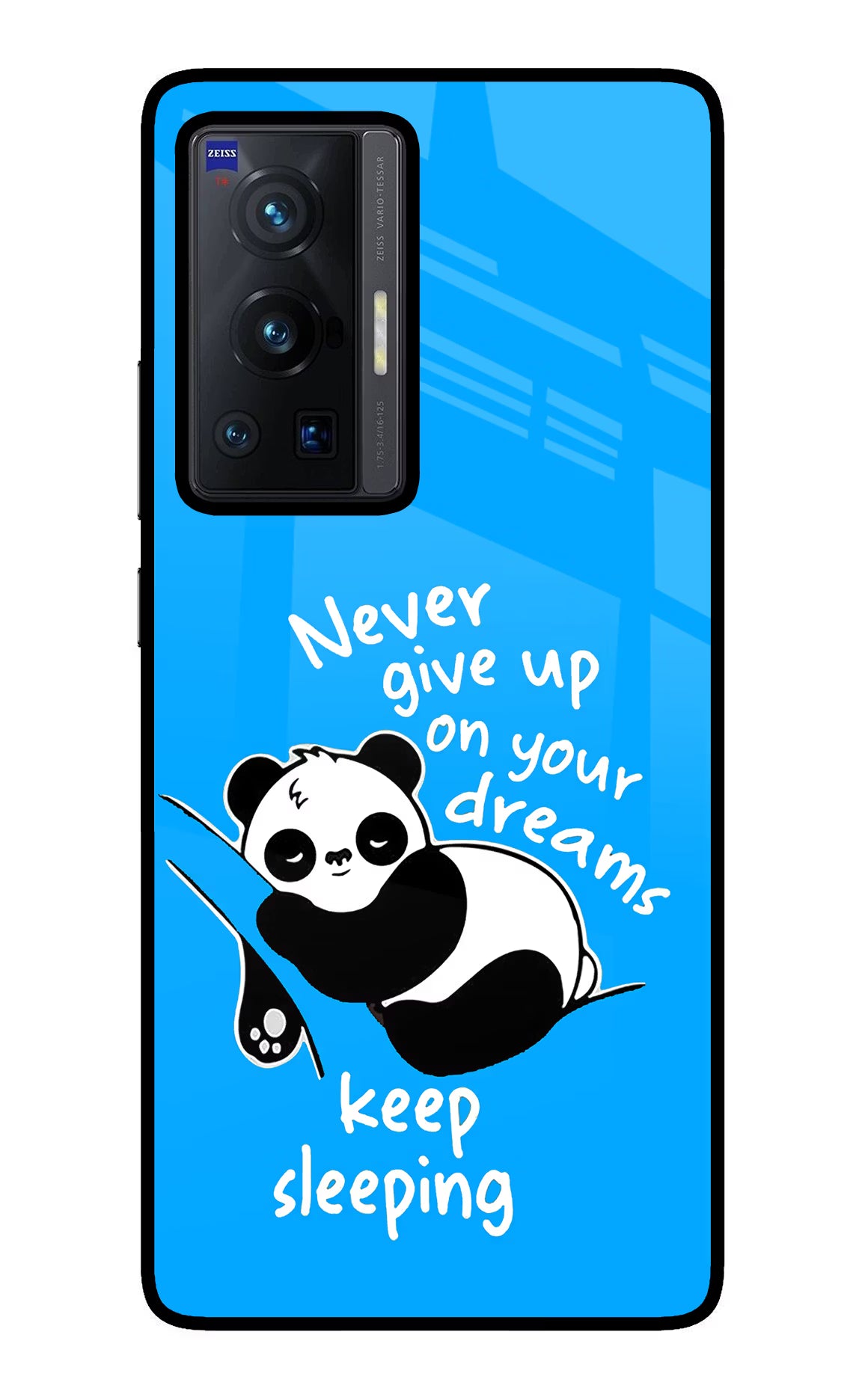 Keep Sleeping Vivo X70 Pro Glass Case Back Cover by Casekaro