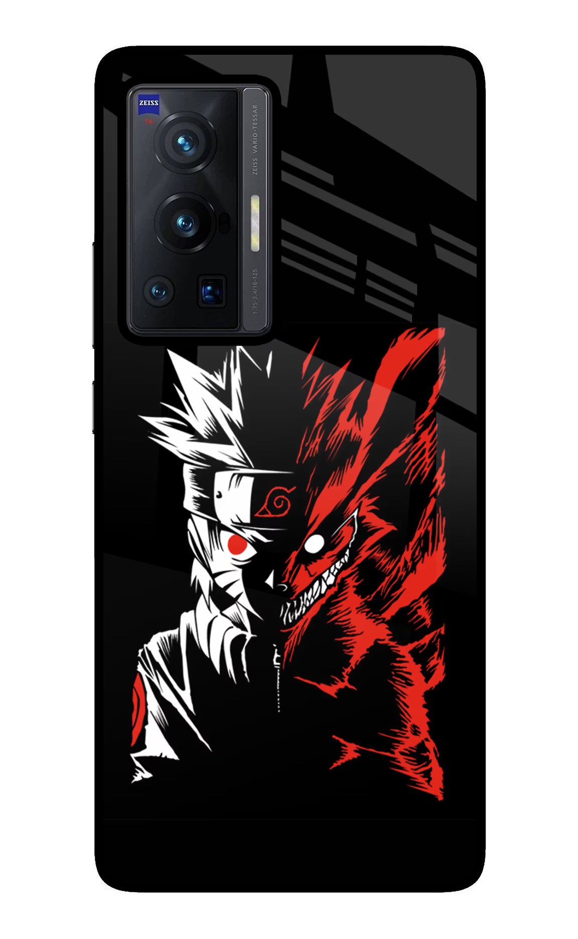 Naruto Two Face Vivo X70 Pro Glass Case Back Cover by Casekaro