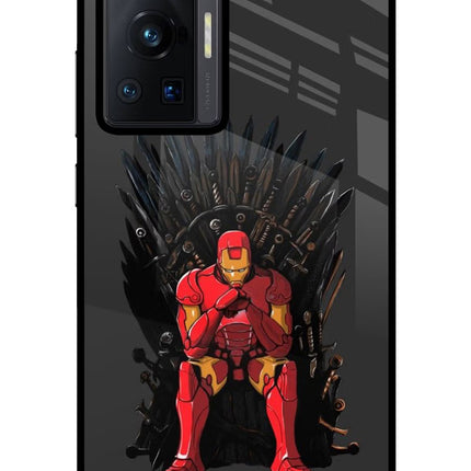 Ironman Throne Vivo X70 Pro Glass Case Back Cover by Casekaro