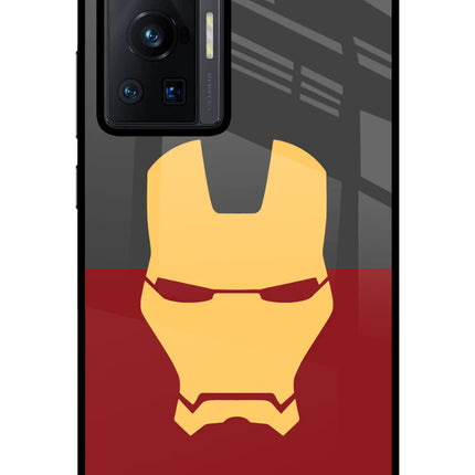 Ironman Vivo X70 Pro Glass Case Back Cover by Casekaro