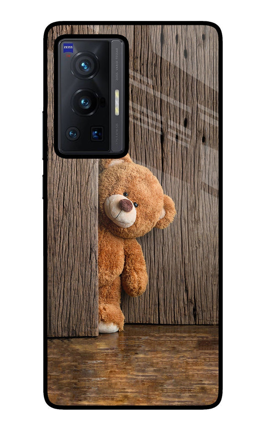 Teddy Wooden Vivo X70 Pro Glass Case