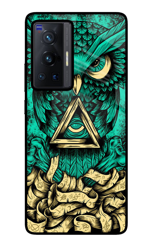 Green Owl Vivo X70 Pro Glass Case