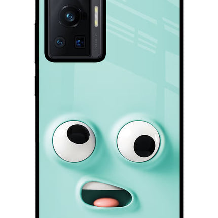 Funny Cartoon Vivo X70 Pro Glass Case Back Cover by Casekaro
