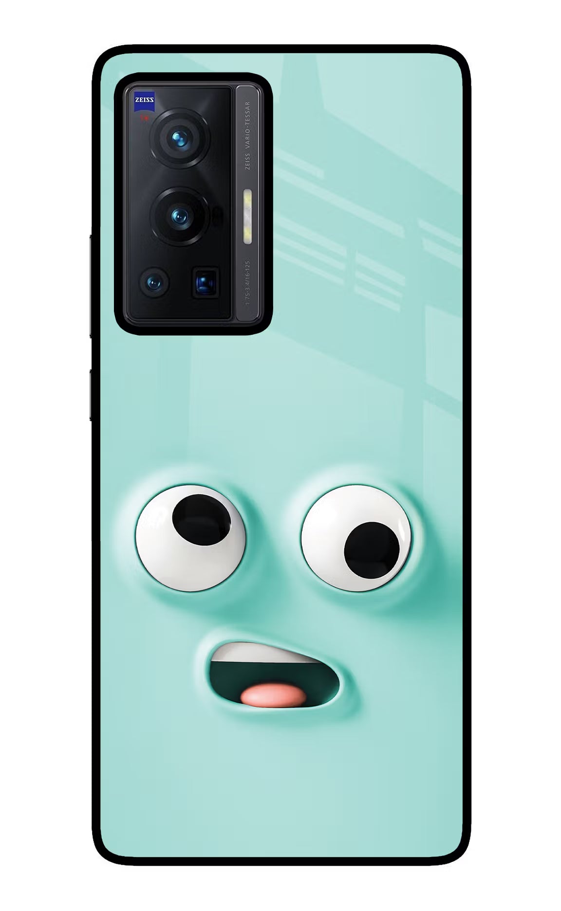 Funny Cartoon Vivo X70 Pro Glass Case Back Cover by Casekaro