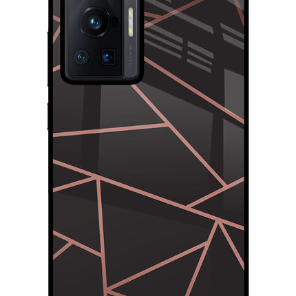 Geometric Pattern Vivo X70 Pro Glass Case Back Cover by Casekaro
