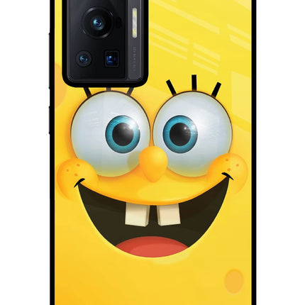 Sponge 1 Vivo X70 Pro Glass Case Back Cover by Casekaro