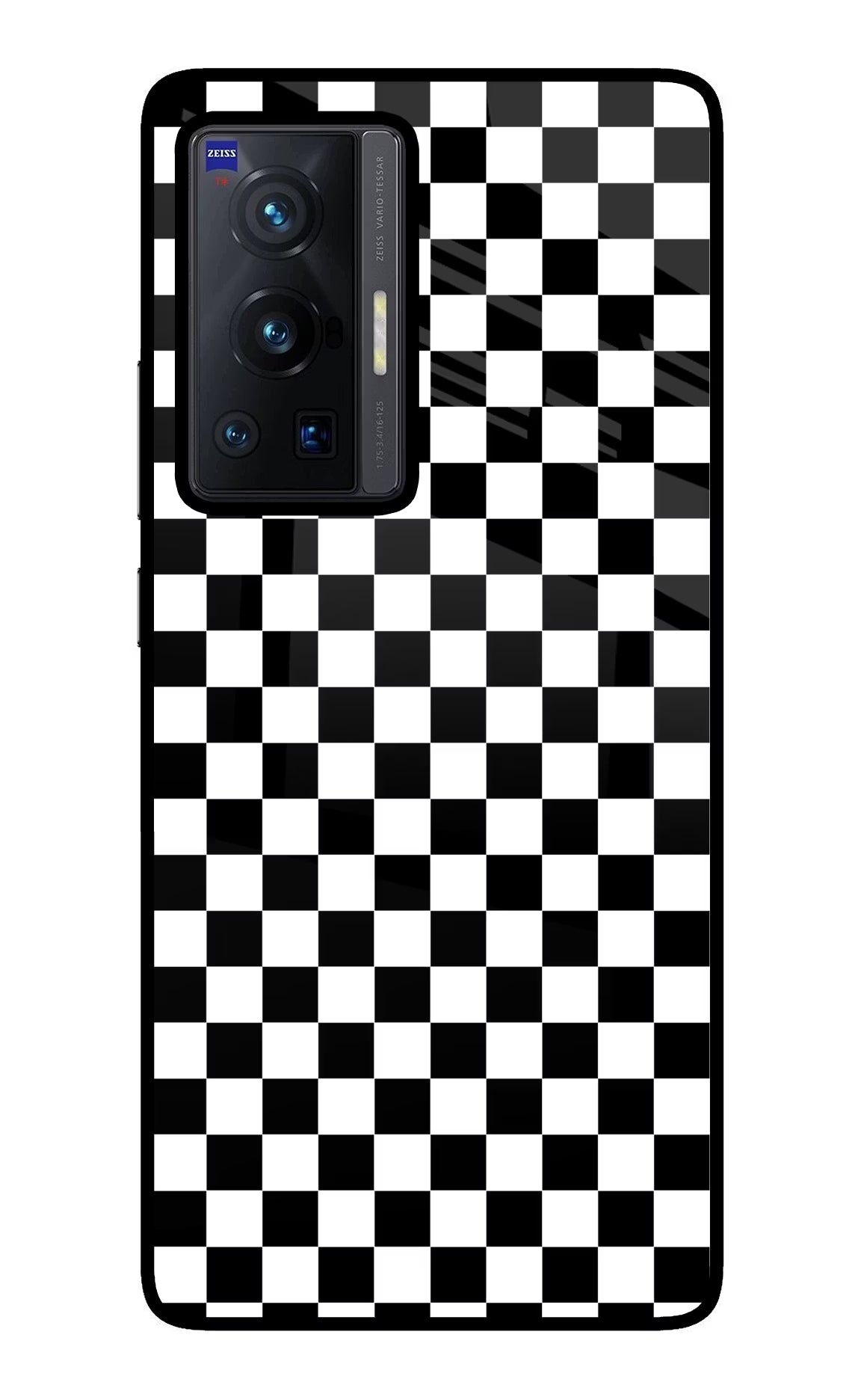 Chess Board Vivo X70 Pro Glass Case Back Cover by Casekaro