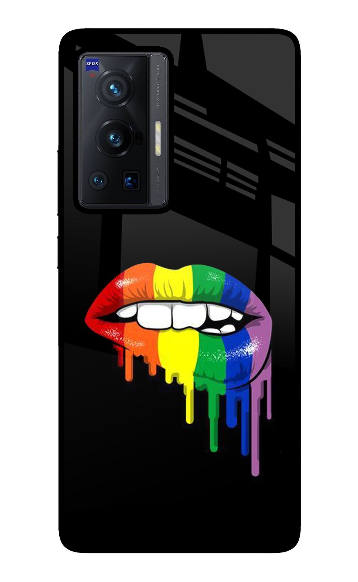 Lips Biting Vivo X70 Pro Glass Case