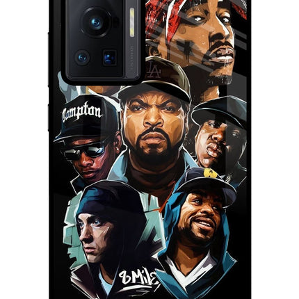 Rappers Vivo X70 Pro Glass Case Back Cover by Casekaro