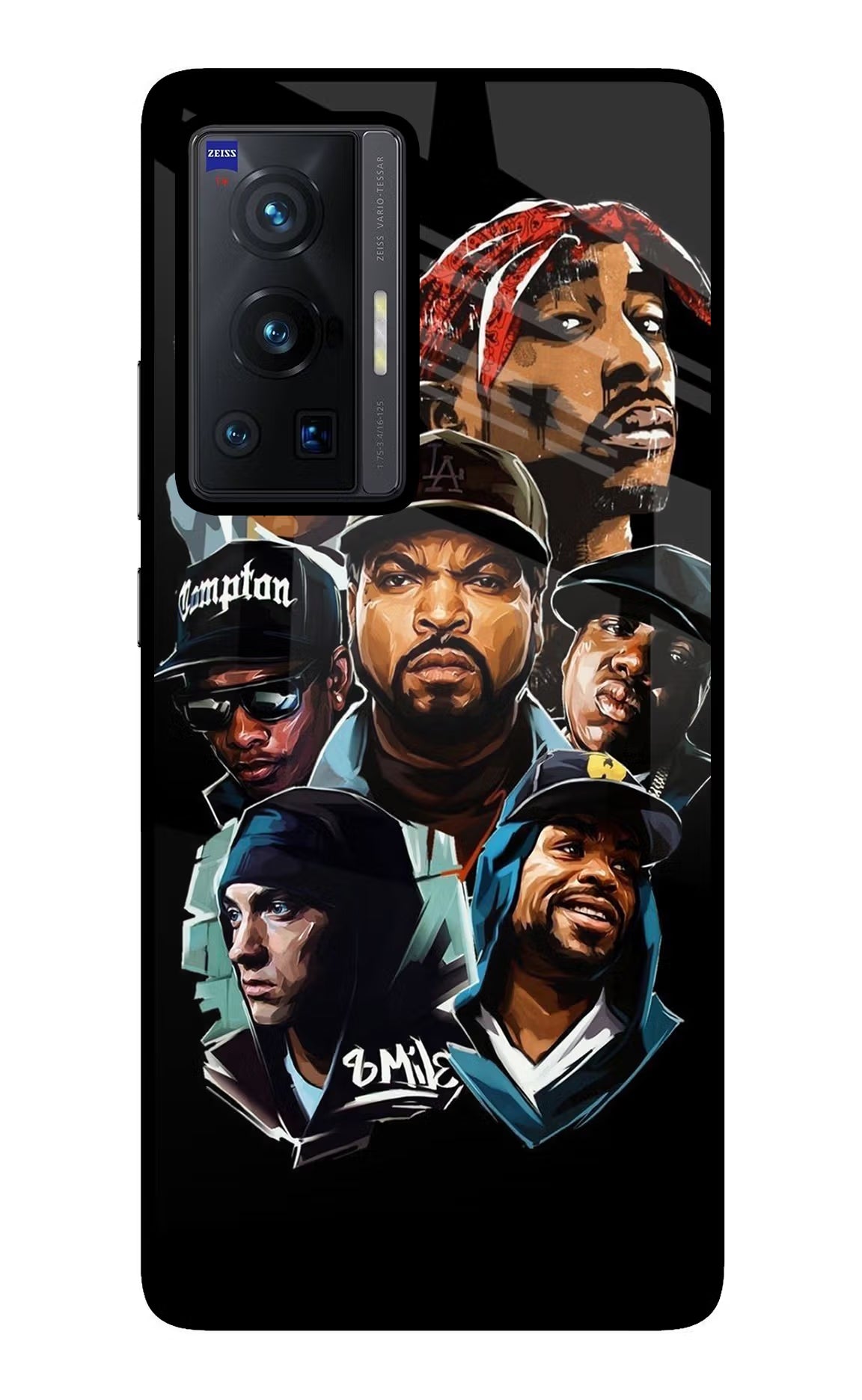 Rappers Vivo X70 Pro Glass Case Back Cover by Casekaro