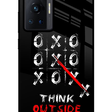 Think out of the BOX Vivo X70 Pro Glass Case Back Cover by Casekaro