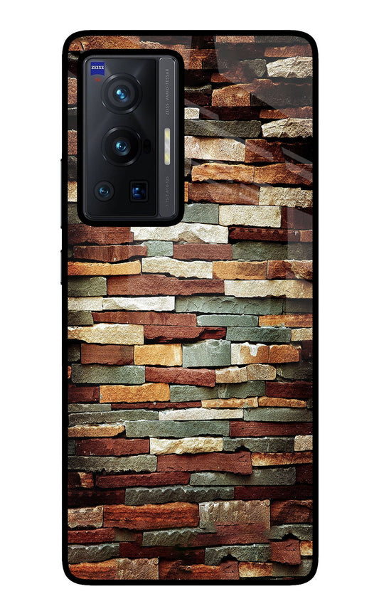Bricks Pattern Vivo X70 Pro Glass Case