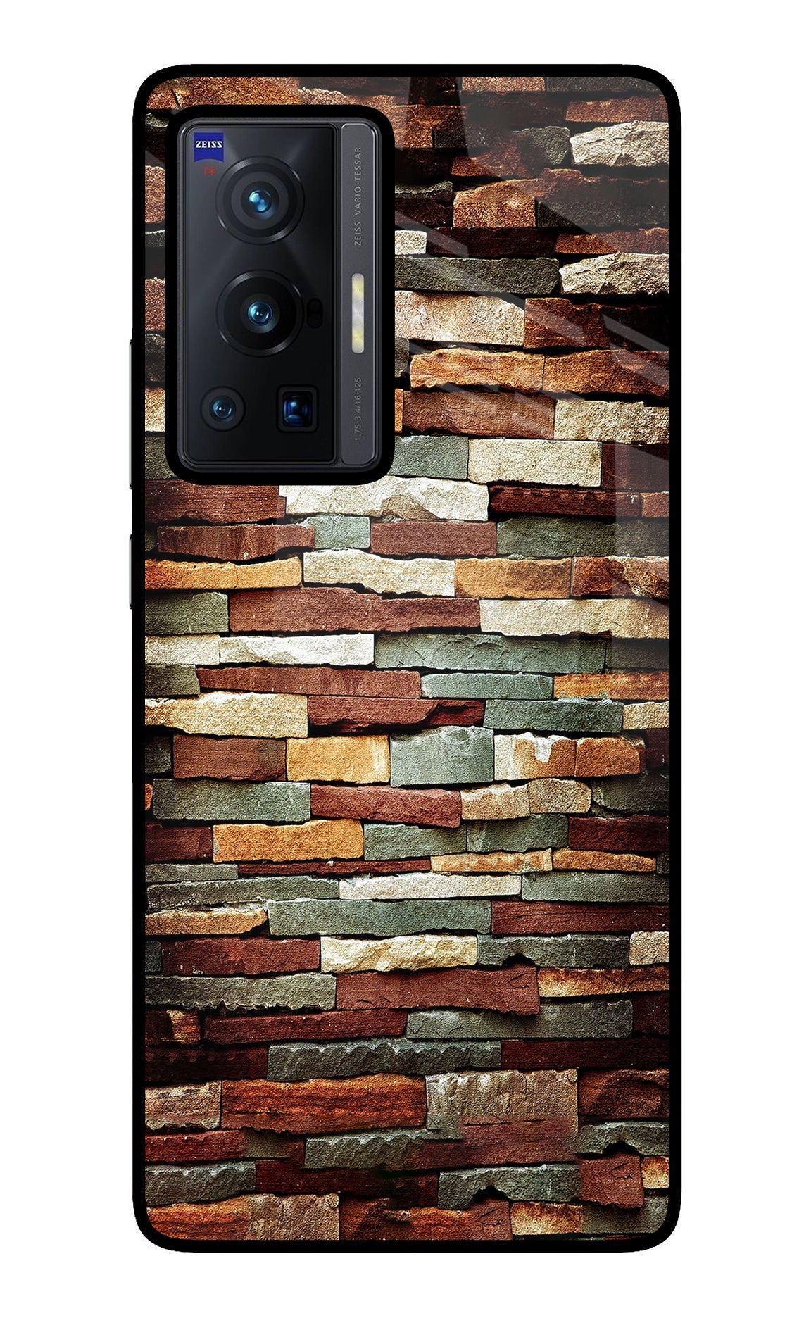 Bricks Pattern Vivo X70 Pro Back Cover