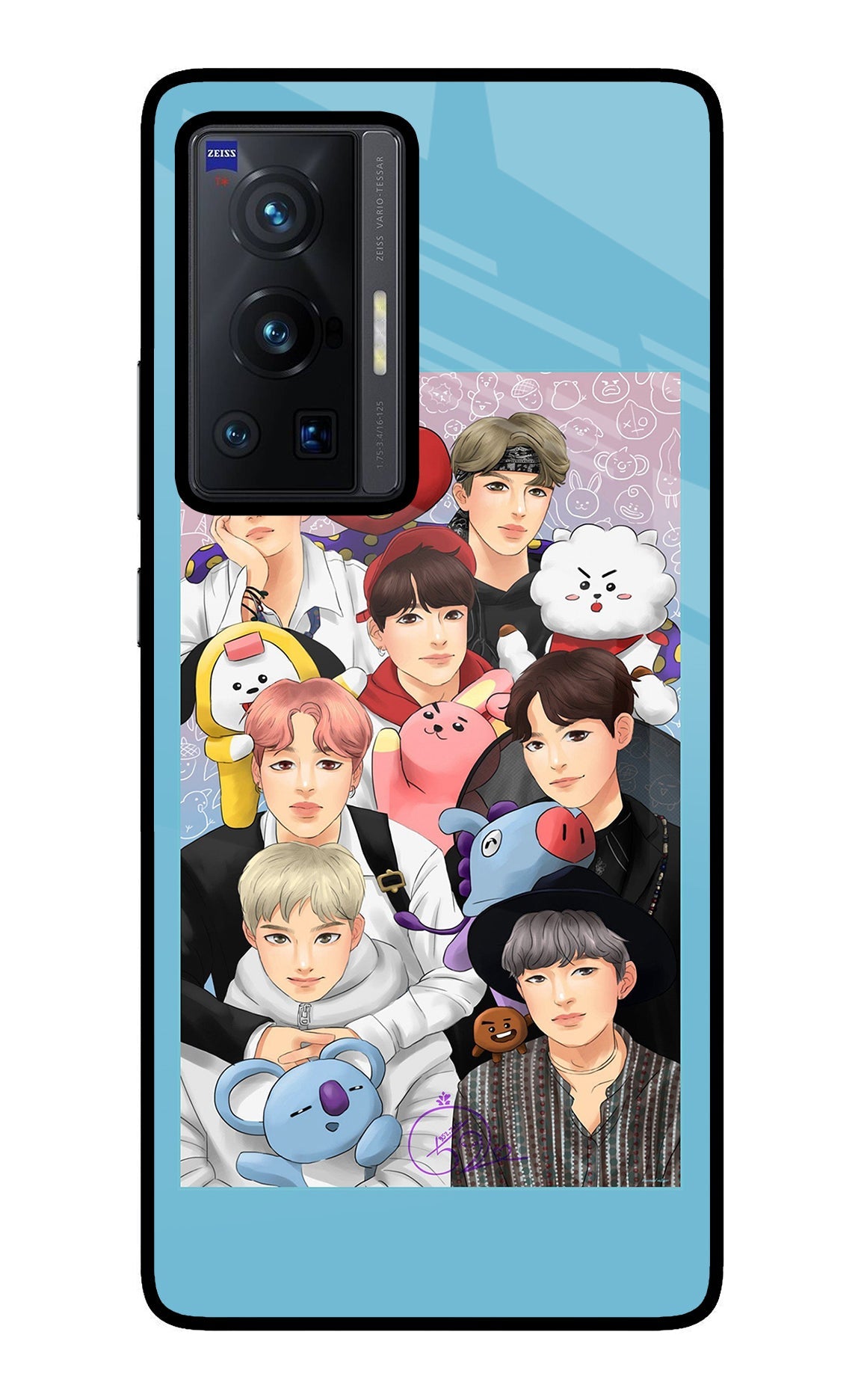 BTS with animals Vivo X70 Pro Back Cover