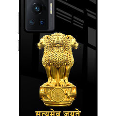 Satyamev Jayate Golden Vivo X70 Pro Glass Case