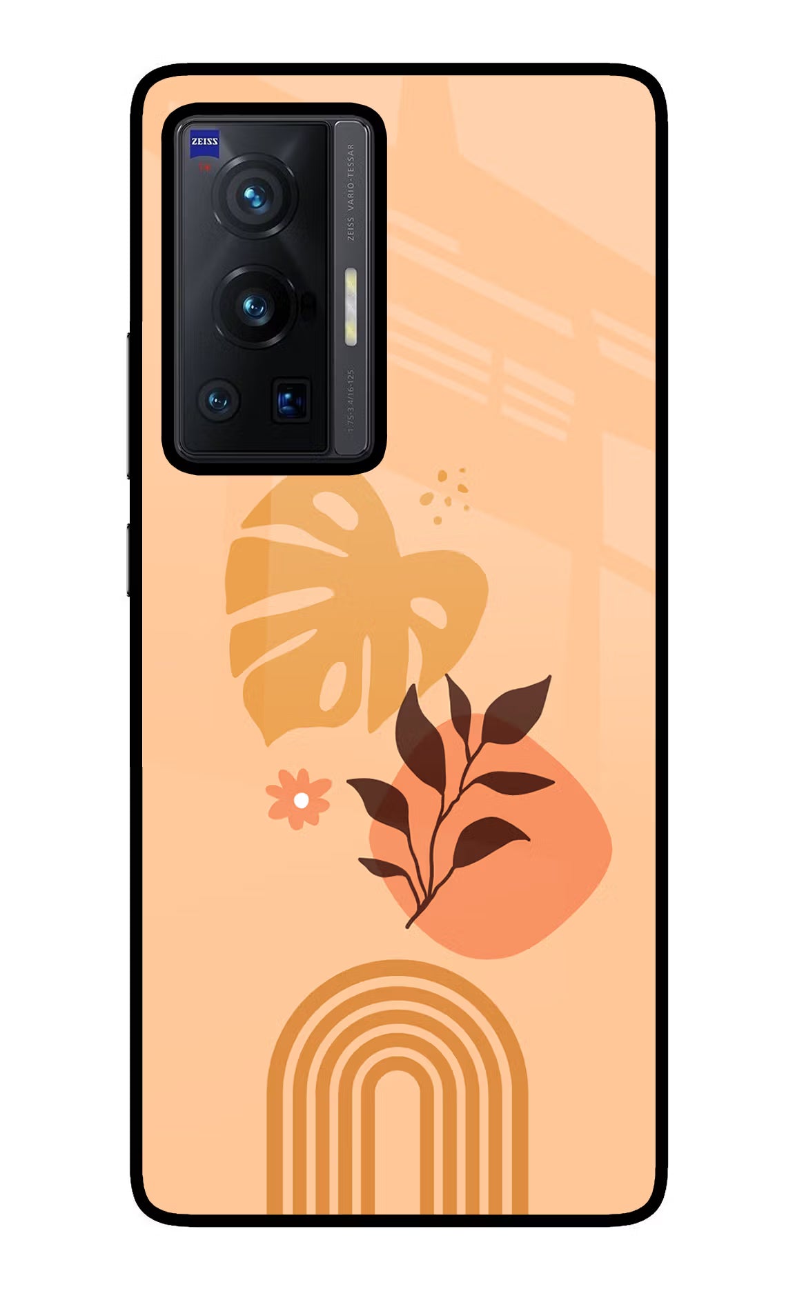 Bohemian Art Vivo X70 Pro Glass Case Back Cover by Casekaro