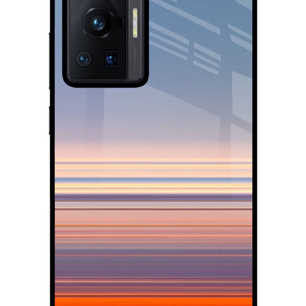 Morning Colors Vivo X70 Pro Glass Case Back Cover by Casekaro