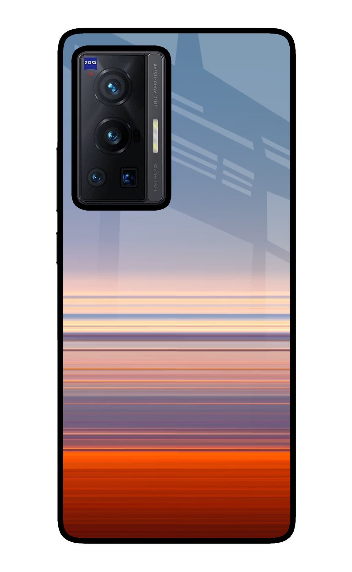 Morning Colors Vivo X70 Pro Glass Case Back Cover by Casekaro