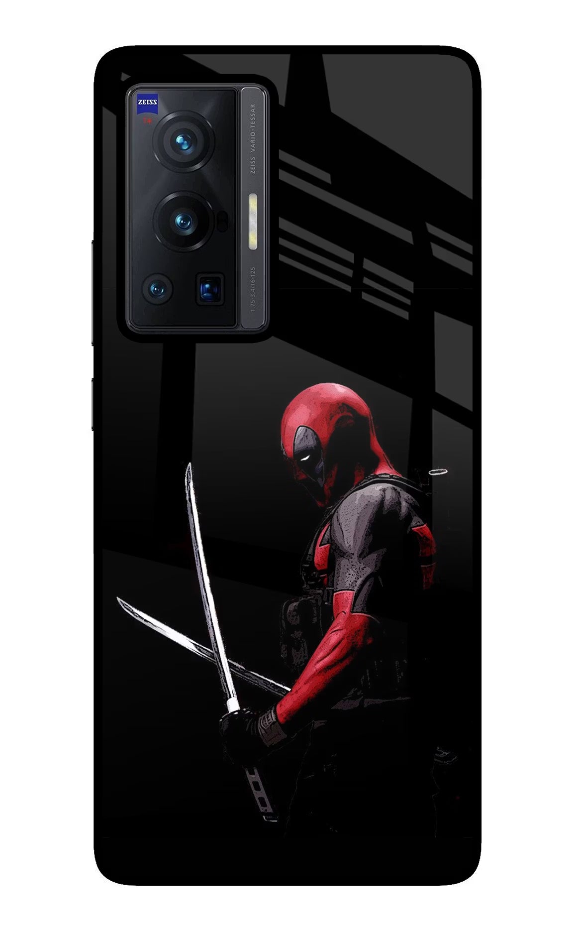 Deadpool Vivo X70 Pro Glass Case Back Cover by Casekaro