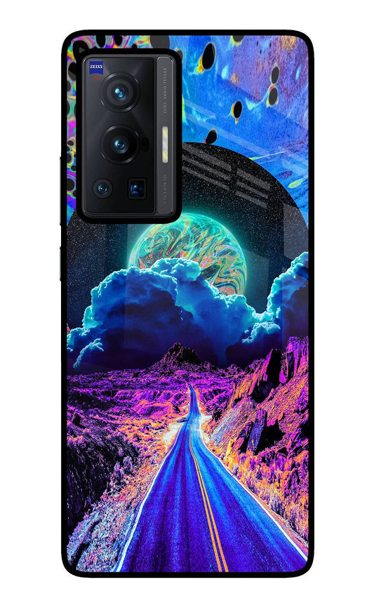 Psychedelic Painting Vivo X70 Pro Glass Case