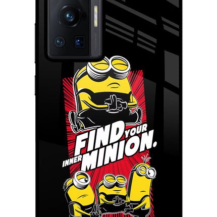 Find your inner Minion Vivo X70 Pro Glass Case Back Cover by Casekaro