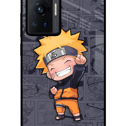 Chota Naruto Vivo X70 Pro Glass Case Back Cover by Casekaro