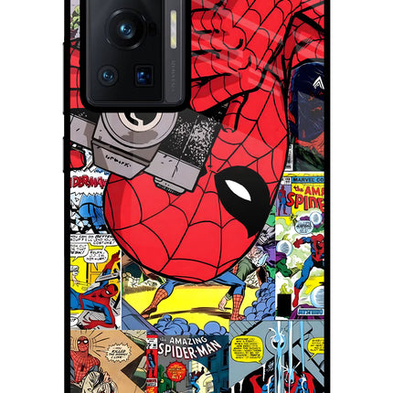 Spider Man Vivo X70 Pro Glass Case