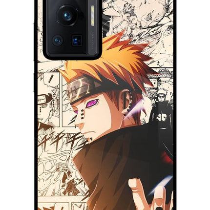 Pain Anime Vivo X70 Pro Glass Case Back Cover by Casekaro