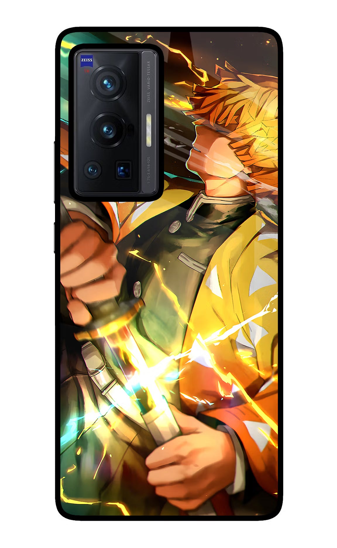 Demon Slayer Vivo X70 Pro Glass Case Back Cover by Casekaro