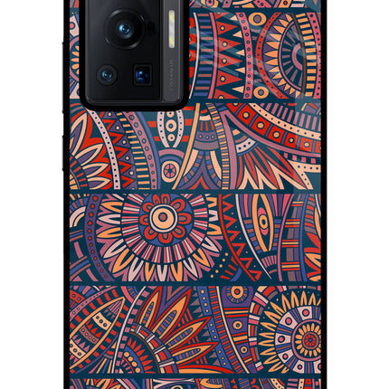 African Culture Design Vivo X70 Pro Glass Case Back Cover by Casekaro