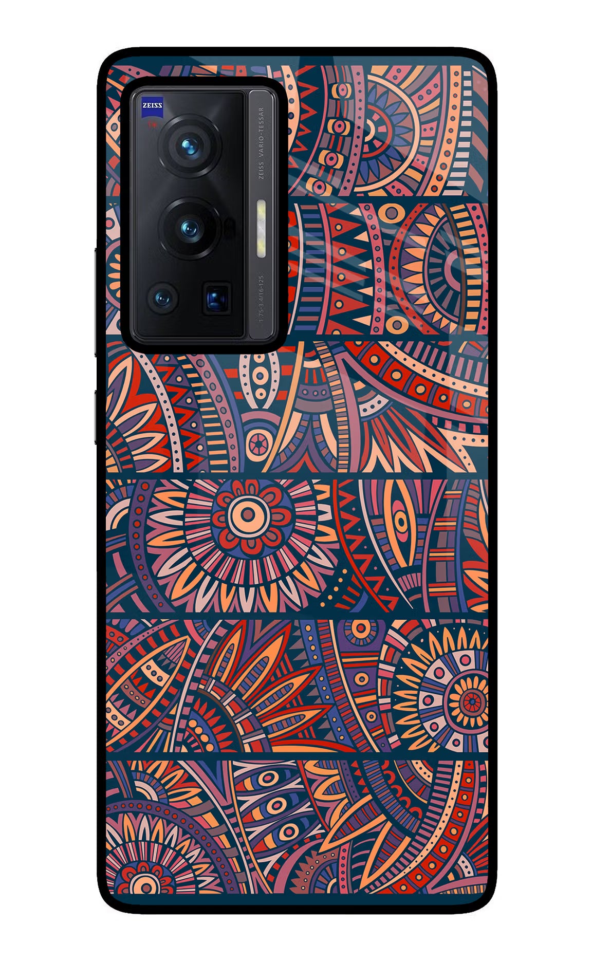 African Culture Design Vivo X70 Pro Glass Case Back Cover by Casekaro