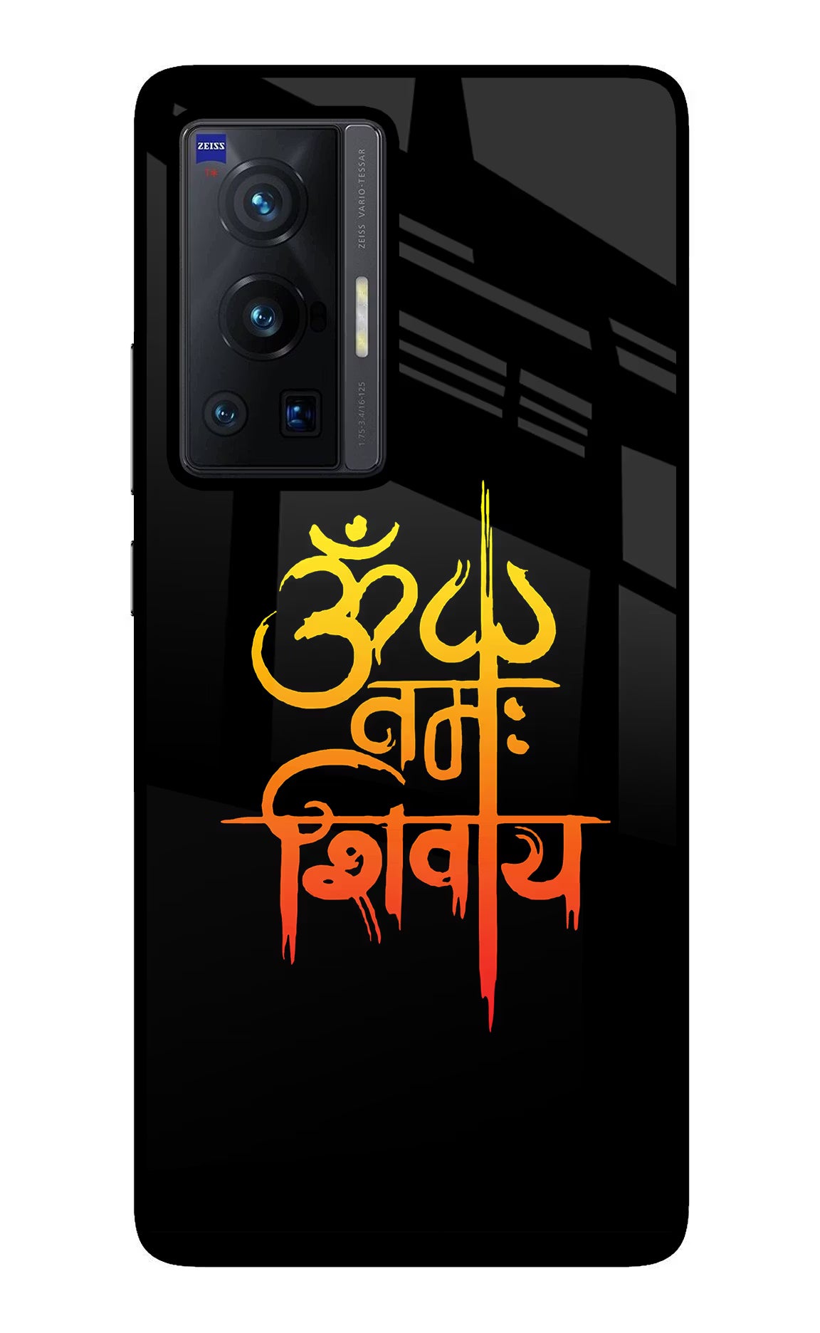 Om Namah Shivay Vivo X70 Pro Glass Case Back Cover by Casekaro