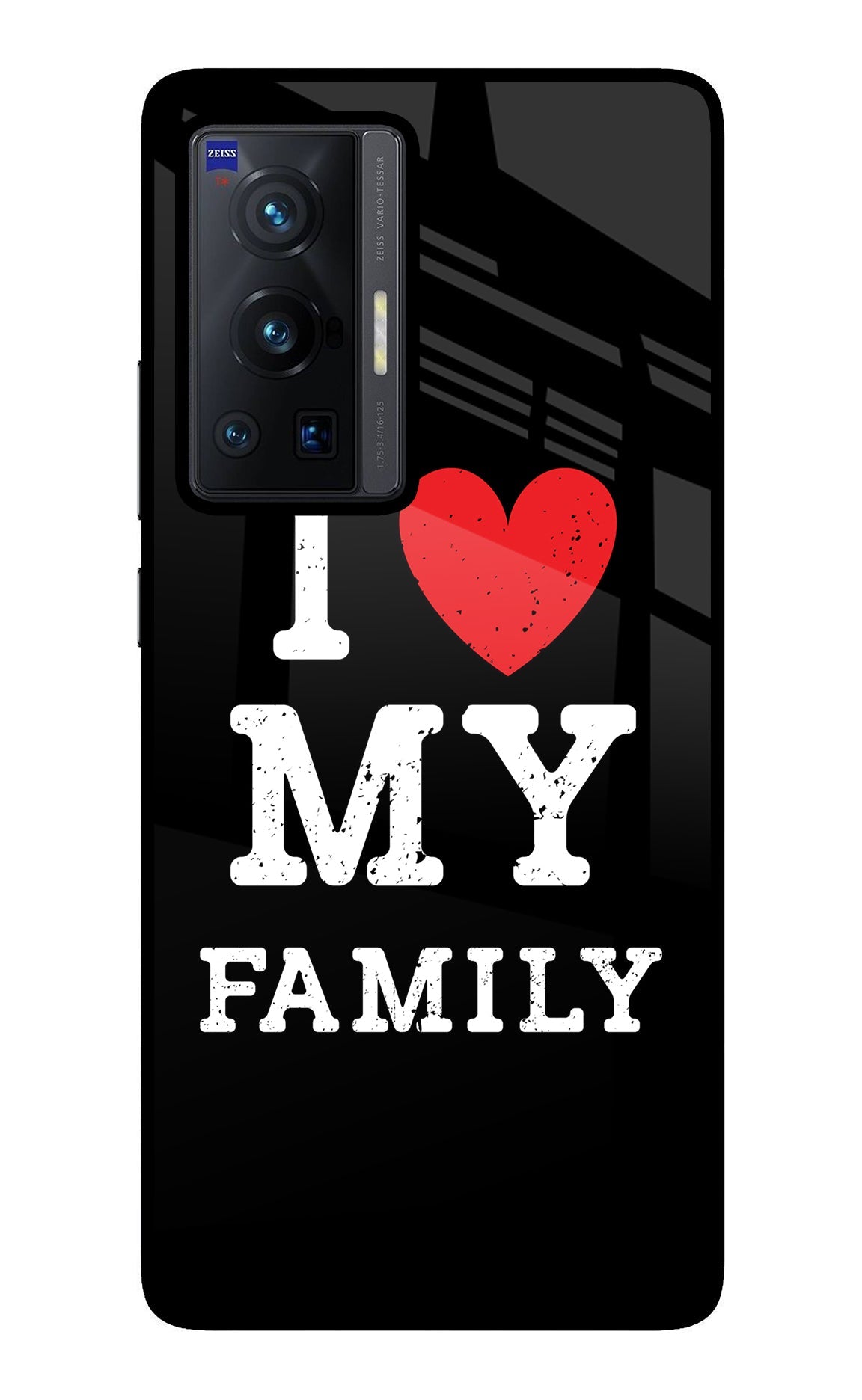 I Love My Family Vivo X70 Pro Glass Case