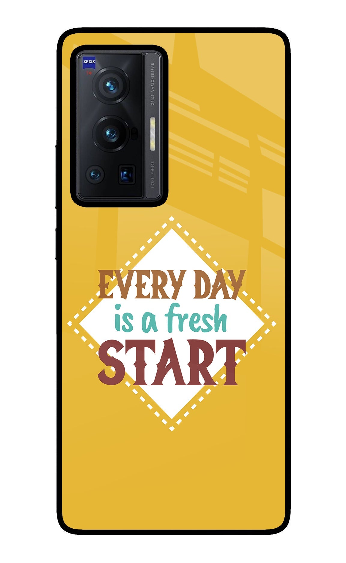 Every day is a Fresh Start Vivo X70 Pro Glass Case