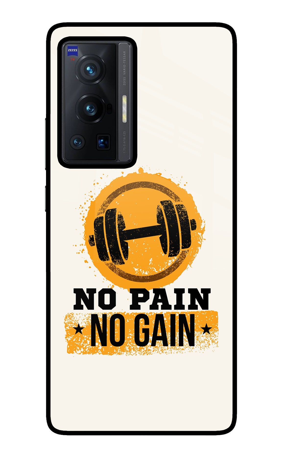 No Pain No Gain Vivo X70 Pro Glass Case