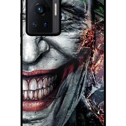 Joker Cam Vivo X70 Pro Glass Case Back Cover by Casekaro