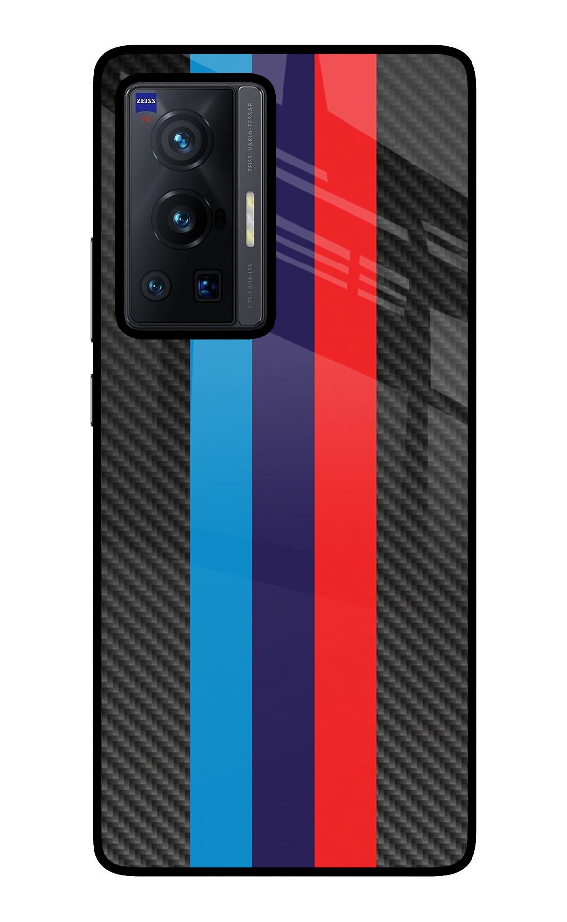 BMW Stripes Pattern Vivo X70 Pro Glass Case