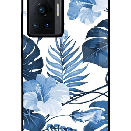 Fabric Art Vivo X70 Pro Glass Case Back Cover by Casekaro