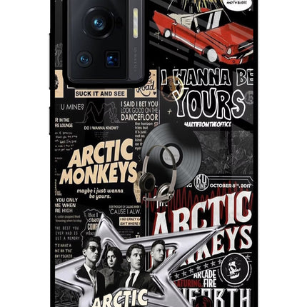 Arctic Monkeys Vivo X70 Pro Glass Case Back Cover by Casekaro