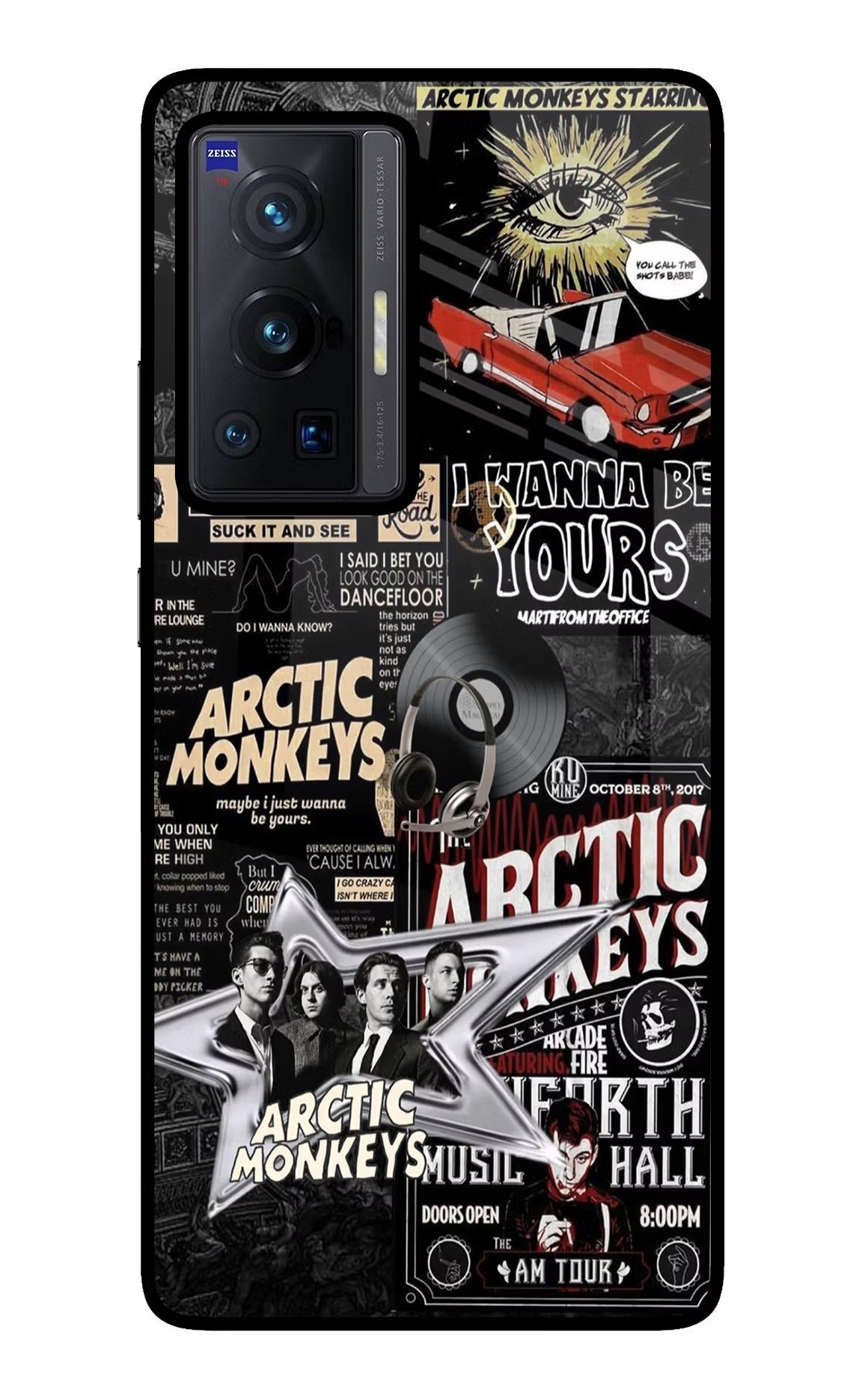 Arctic Monkeys Vivo X70 Pro Glass Case Back Cover by Casekaro