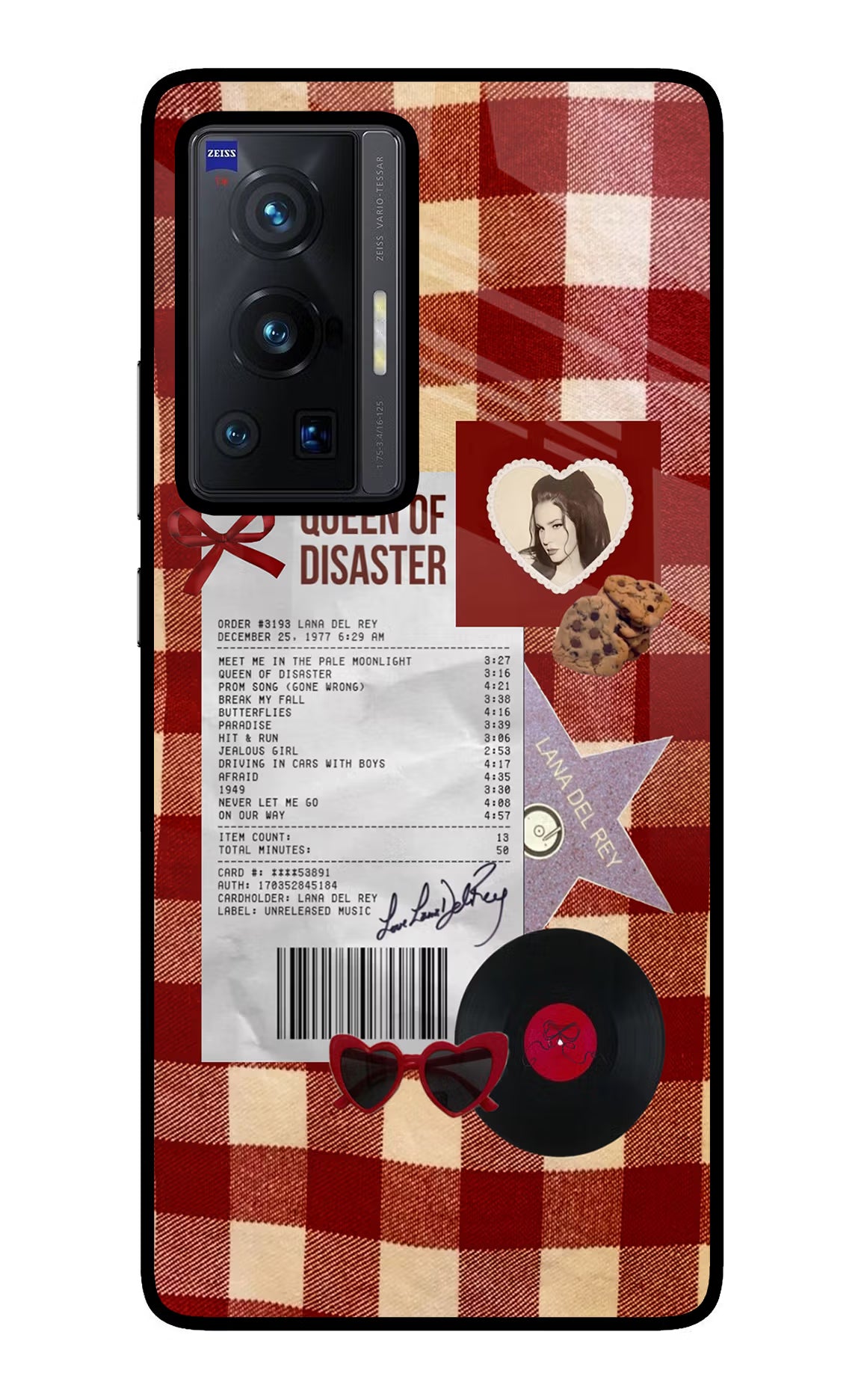 Queen of Disaster Vivo X70 Pro Glass Case