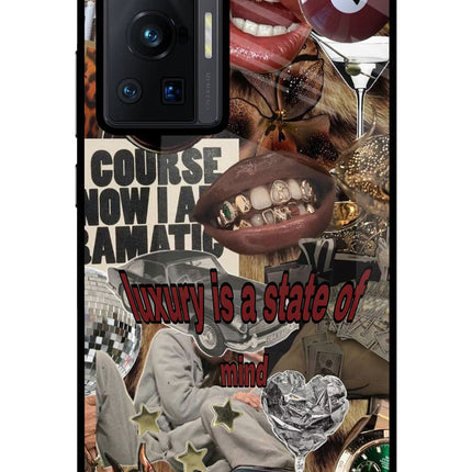 Luxury Vivo X70 Pro Glass Case Back Cover by Casekaro