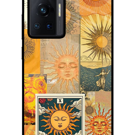 Sun Vivo X70 Pro Glass Case Back Cover by Casekaro